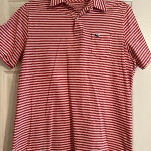 Women's VV striped short-sleeved polo